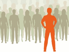 Menschenmenge, Silhouetten