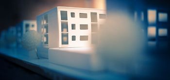 Modellhäuser Pappe Projektentwicklung Mietwohnungen