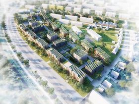 Modellprojekt Bergmannsgrün_BIRDSEYE