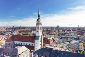 München Stadtansicht mit Frauenkirche