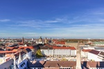 München Stadtaussicht Himmel blau