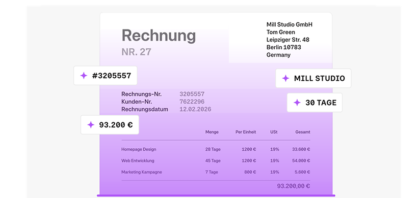 Musterrechnung Analyse mit KI