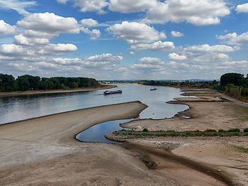 Niedrigwasser am Rhein bei Köln 2026