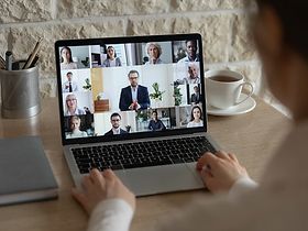 Online-Meeting, webcam Konferenz