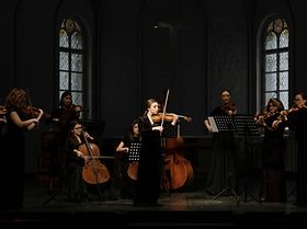 Orchester Musik Geige Klassik Bühne
