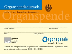 Post zur Organspende kommt - Fragen und Antworten