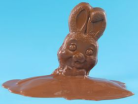 Osterhase schmilzt