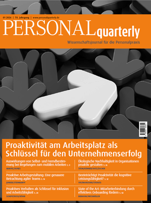 PERSONALquarterly 1/2026 Proaktivität | PERSONALquarterly