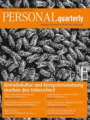 PERSONALquarterly 2/2016 Kompetenznutzung | PERSONALquarterly