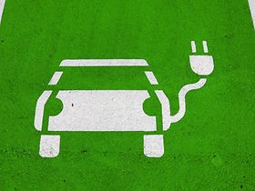 Piktogramm E-Auto Ladesäule Charging Station 