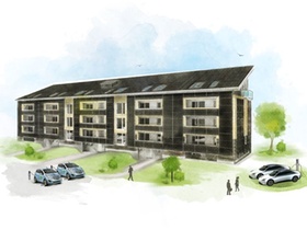 Plattenbau Kopernikusstraße Aschersleben Skizze