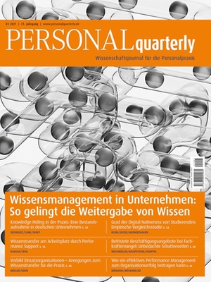 PERSONALquarterly 3/2021 Wissenstransfer | PERSONALquarterly