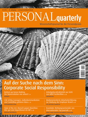 PERSONALquarterly 4/2016 Corporate Social Responsibility | PERSONALquarterly