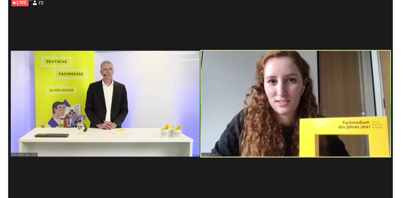 Preisverleihung Fachmedium des Jahres 2021