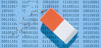 Radiergummi Binärzahlen Digitalisierung Daten 