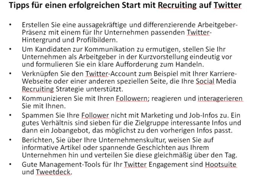 Recruiting-Tipps
