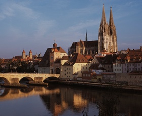 Regensburg, Altstadt mit Donau