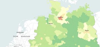 Regionaler Preisindex IW Deutschlandkarte