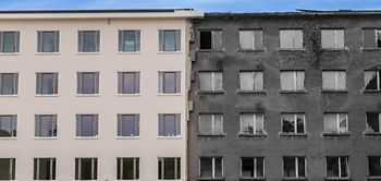 Renovierung Mehrfamilienhaus Wohngebäude alt neu Sanierung