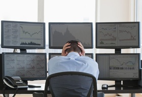 Rezession Angst Börse Monitore