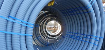 Rohre für Fernwärmenetz