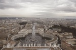 Rom, Blick vom Petersdom, Vatikan