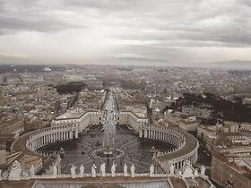 Rom, Blick vom Petersdom, Vatikan