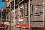 Sanierung Dämmung Mehrfamilienhaus Gerüst
