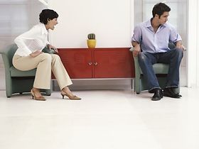 Scheidung junges Paar