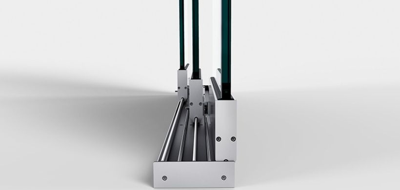 Schiebesystem im Querschnitt