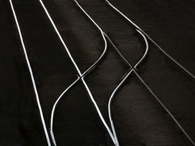 Australia , Victoria, Melbourne, Sept. 28/2017. Melbourne train station, train rails diversion.