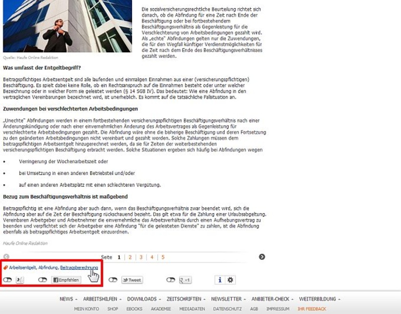 Schlagwörter bündeln alle Informationen zum Thema