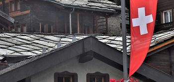 Schweizer Flagge Zermatt