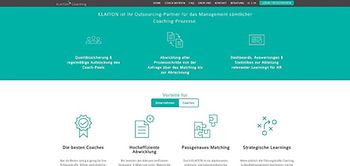 Screenshot: Online-Plattform Klaiton