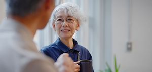 Senior Geschäftsfrau