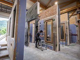 Serielle Sanierung Vorproduktion der Bauteile im Werk