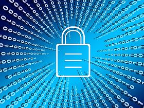 Sicherheitsschloss mit Binärcode - Datenschutz