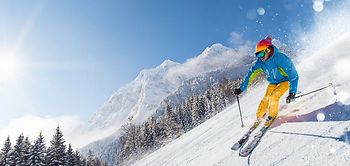 Skifahren auf Piste