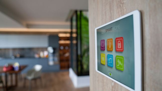 Smart Home Tablet Wohnzimmer 