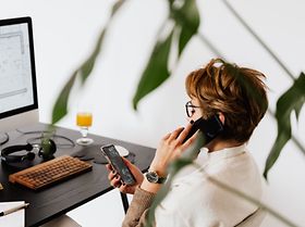 Smartphone Handy Büro