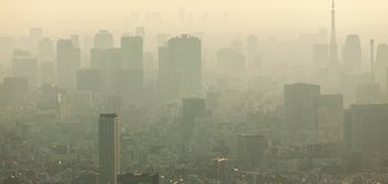 Smog Nebel Großstadt Klima trüb Stimmung