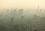 Smog Nebel Großstadt Klima trüb Stimmung