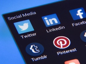 Social-Media-Kanäle auf Smartphone