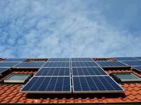 Solaranlage auf dem Dach