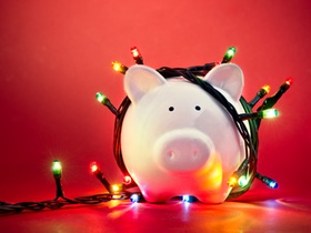 Sparschwein Weihnachten