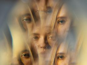 Spiegelung Portrait Selbstbild