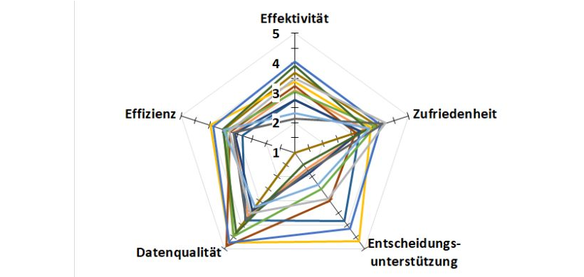 Spinnennetzdiagramm Studie Standortanalyse