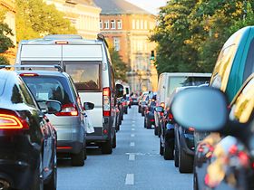 Stau Autos Stadt Straße