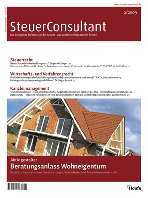 SteuerConsultant Ausgabe 2/2009 | SteuerConsultant