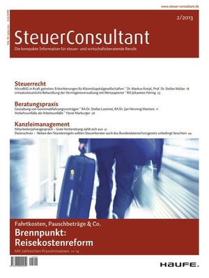 SteuerConsultant Ausgabe 2/2013 | SteuerConsultant